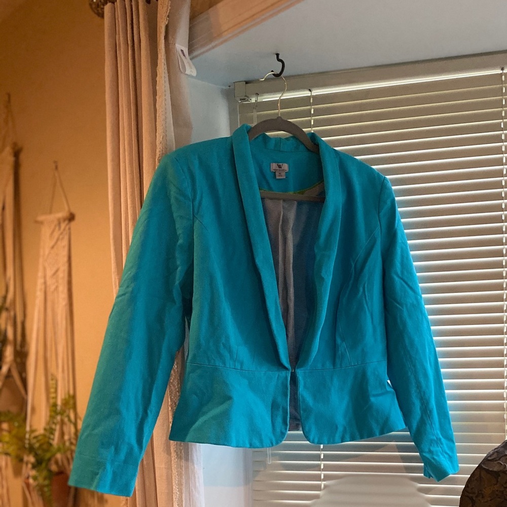 Teal Blazer. Size XL